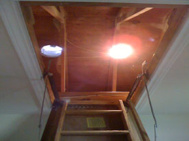 Unsealed Attic Door