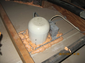 Air leak sealing and insulation
