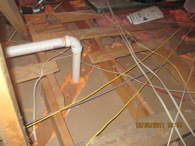 Sealed wall plates and plumbing stack