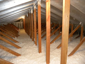 fiberglass attic insulation