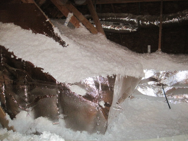 Insulation company that removes destroyed insulation