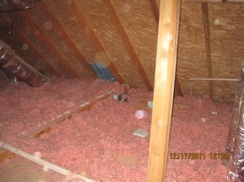 Before Fiberglass Insulation Removal